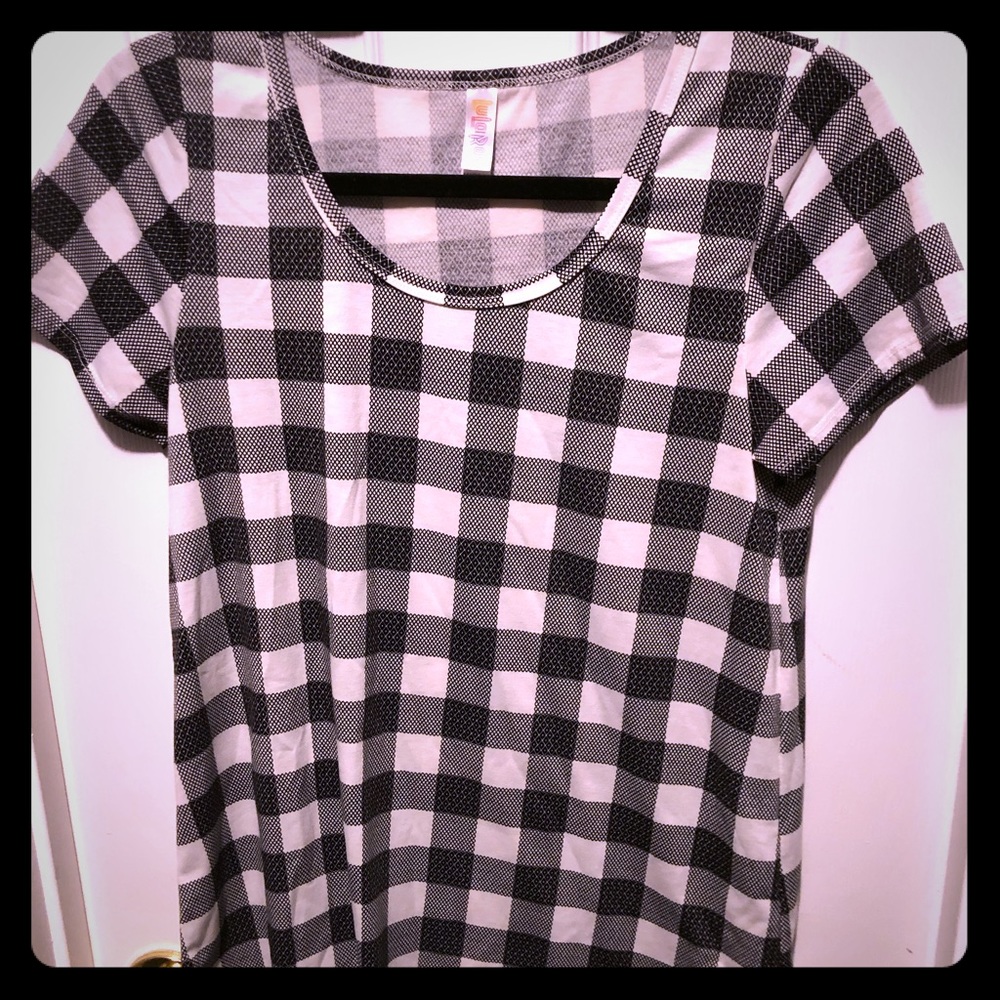 Buffalo plaid Lularoe Classic T